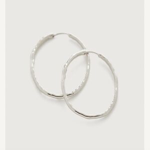 Monica Vinader Siren Muse Large Hoop Earrings, Sterling Silver